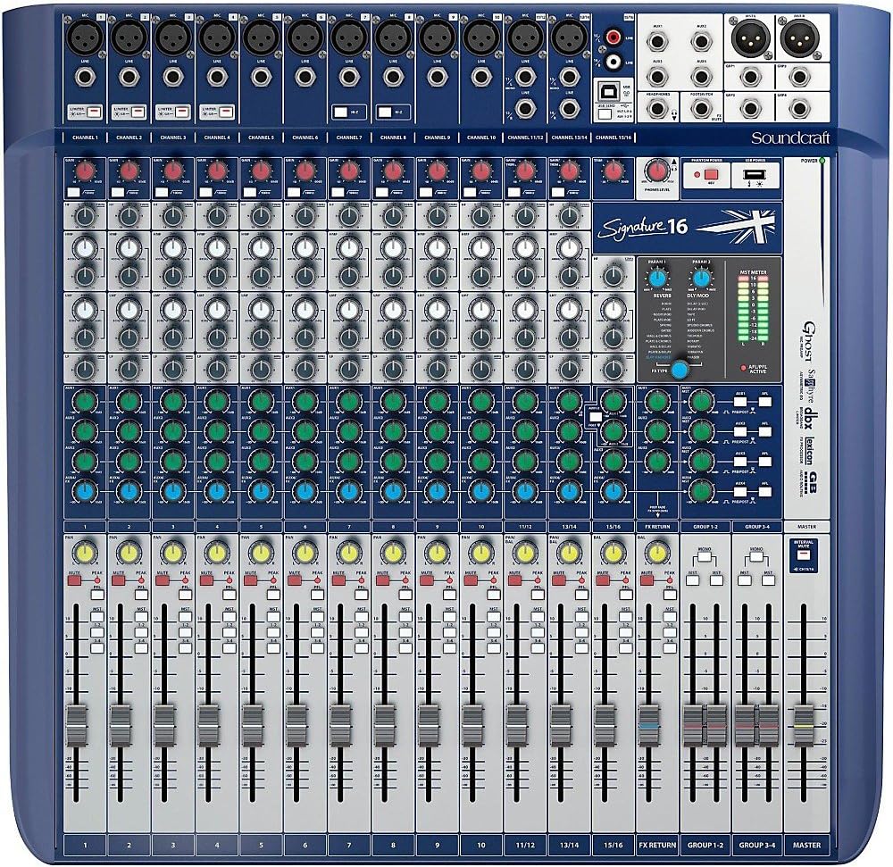 Soundcraft Signature 16 Analog Mixer with Lexicon Effects