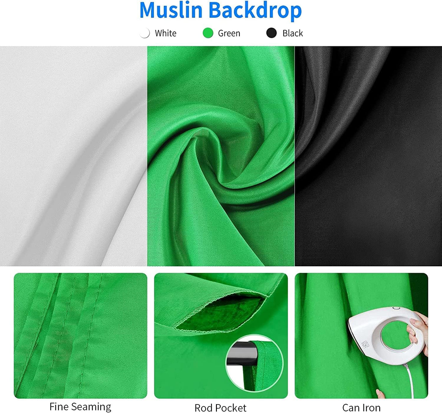 Neewer FBA_10086175 Photography Lighting Kit - Backdrops - Softbox - LED - Studio