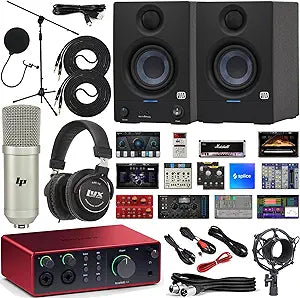 Focusrite Scarlett 4i4 USB-C Audio Interface Studio Bundle
