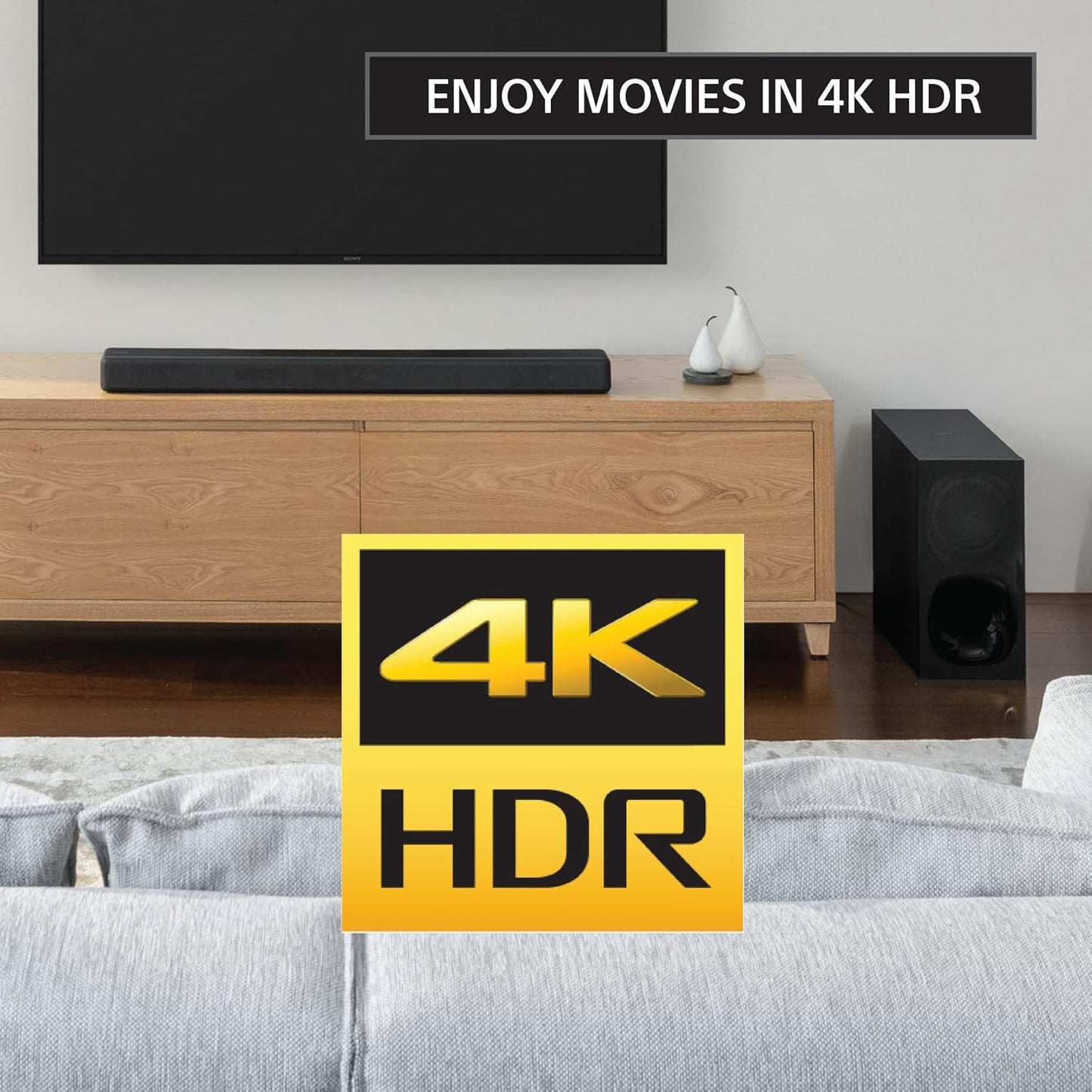 Sony X85K Series 50" 4K TV & HT-G700 Soundbar Bundle