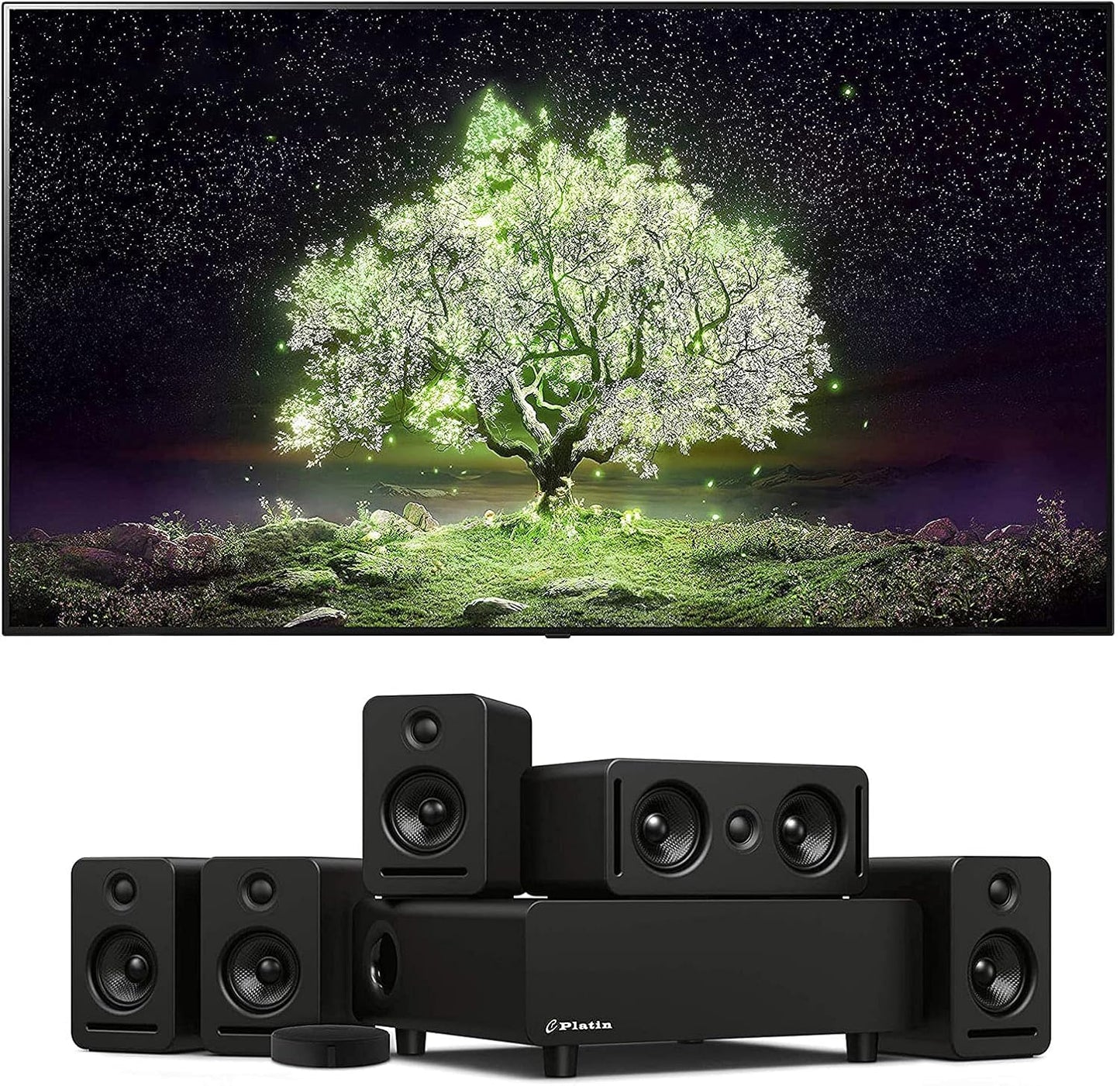 LG OLED65A1PUA 65" 4K Smart TV Platin Audio System Used