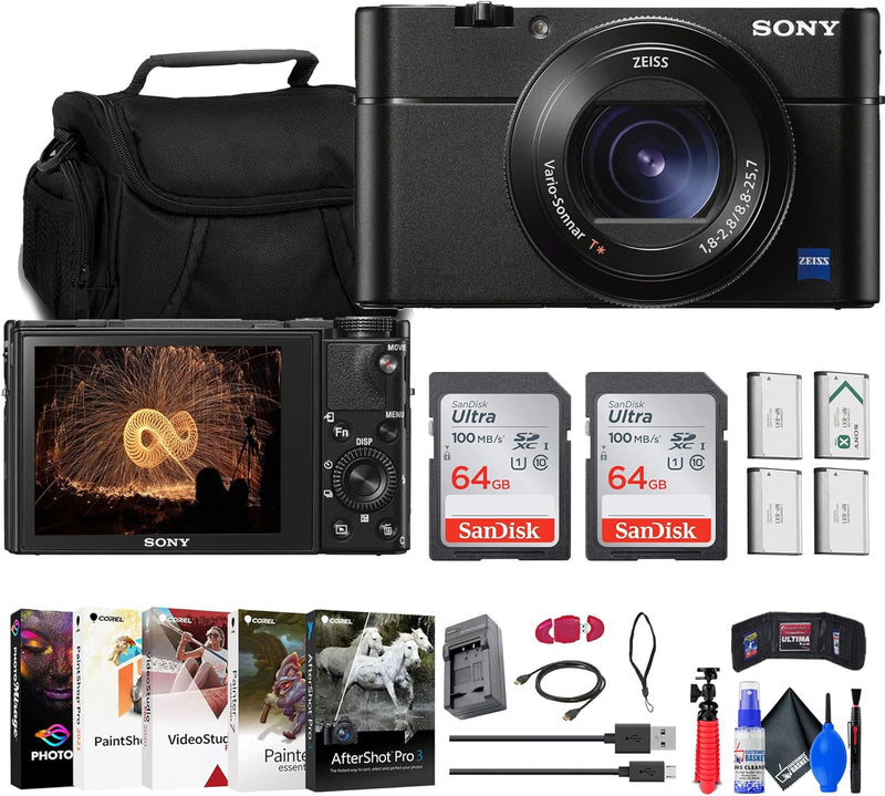 Sony DSC-RX100M5A Cyber-Shot Digital Camera Renewed Bundle — main product image