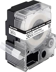 Epson C53S628405 LC-7WBC9 Black on White Label Tape