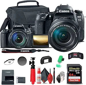 Canon 1892C002 EOS 77D DSLR 18-135mm Lens Kit - Renewed