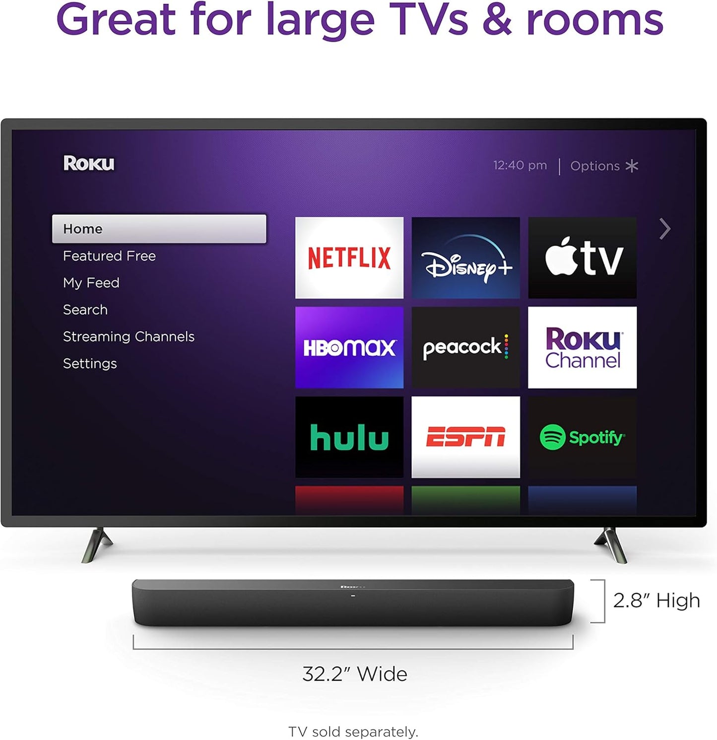 Roku 9101R2 Streambar Pro 4K HDR Streaming Soundbar
