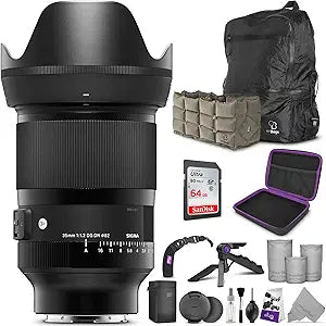 Sigma 35mm f/1.2 DG DN Art Lens (Sony E Mount) Bundle