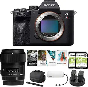 Sony Alpha a7R IV Mirrorless Camera with 35mm Lens Bundle
