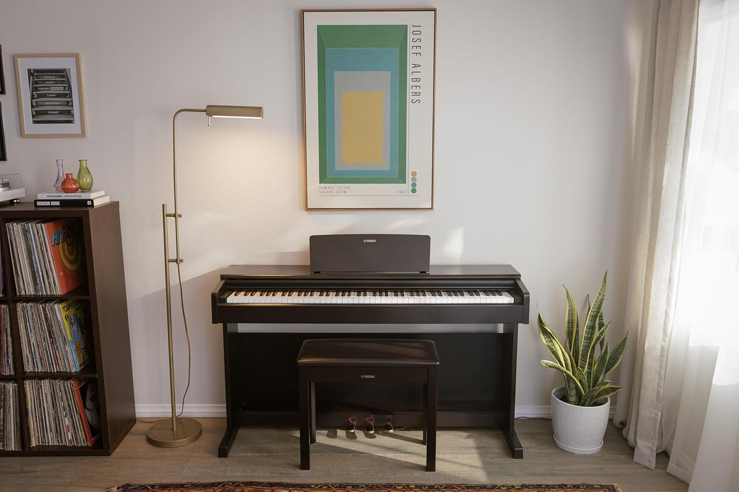 Yamaha YDP145R Arius Digital Piano, Rosewood, Weighted Keys