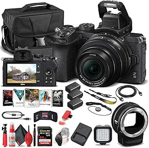 Nikon 1633 Z 50 Mirrorless Camera 16-50mm Lens Bundle (Renewed)