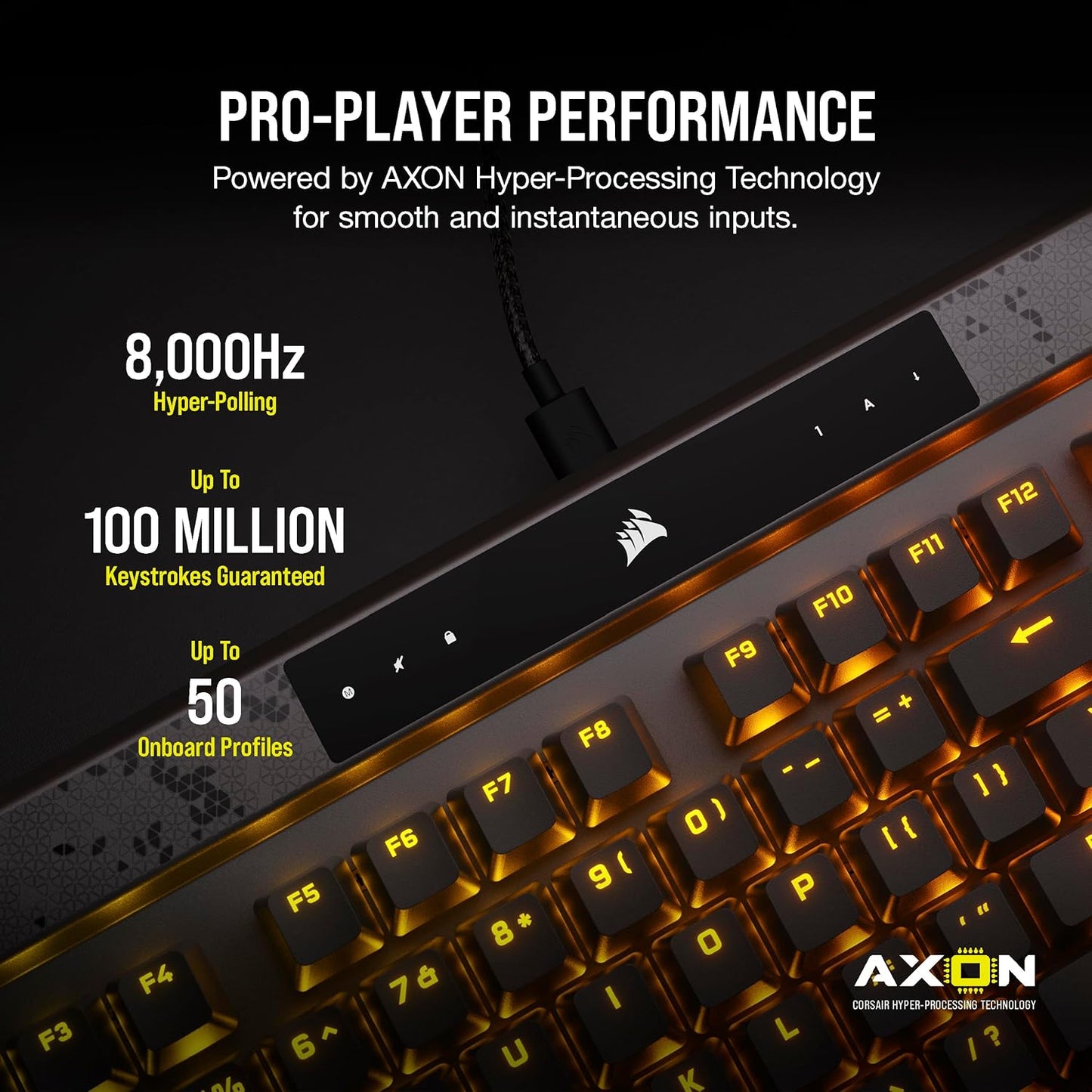 Corsair CH-910961G-NA K70 MAX RGB Magnetic Mechanical Keyboard