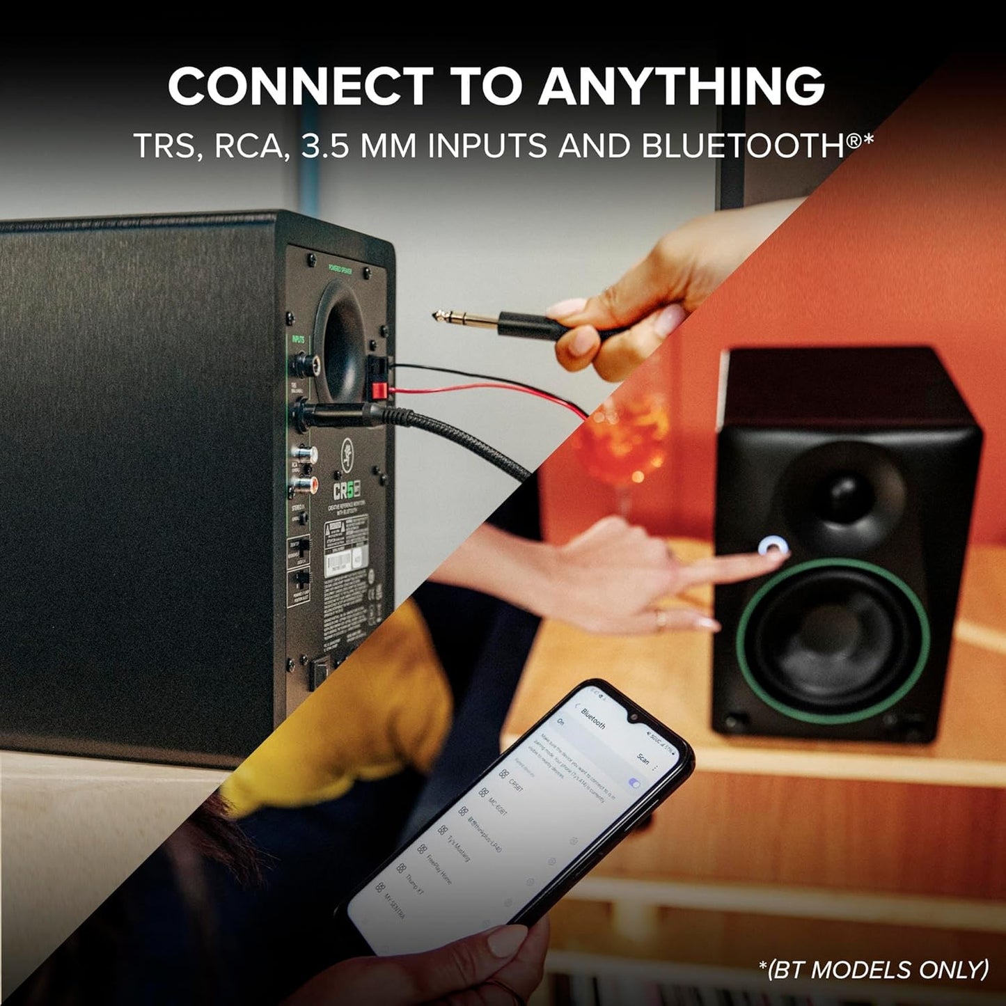 Mackie 2056263-00 CR5.25BT 5.25-inch Bluetooth Studio Monitors