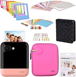 Polaroid AMZASK8POP1PK POP 2.0 Instant Print Camera Bundle