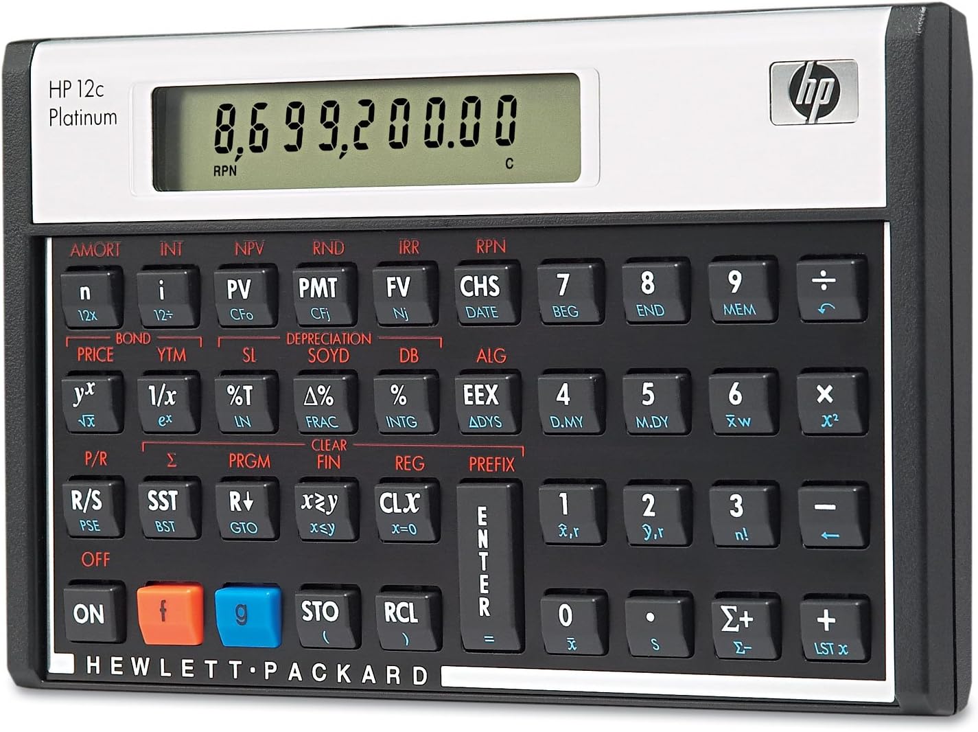 HP F2231AA 12c Platinum Financial Calculator 10-Digit LCD