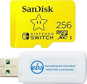 SanDisk SDSQXAO-256G-GNCZN 256GB Switch MicroSD Card Bundle