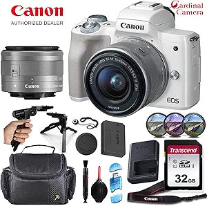 Canon EOS M50 Mirrorless Camera with 15-45mm Lens Bundle