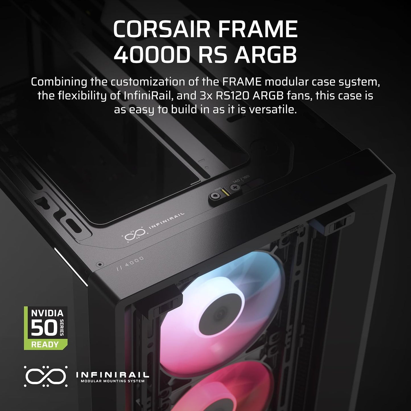 Corsair CC-9011296-WW 4000D RS ARGB Mid-Tower Case