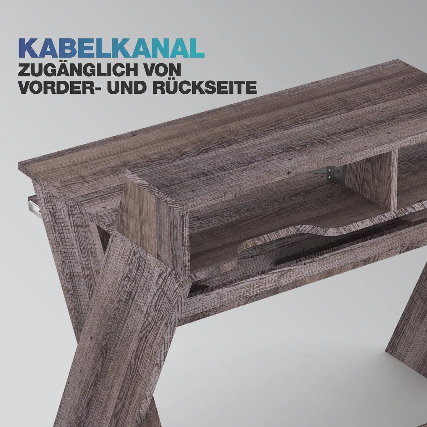 Glorious AMS-SOUND-DESK-COM-WAL Compact Studio Desk Walnut