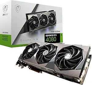 MSI 4711377027205 RTX 4080 SUPRIM X Gaming Graphics