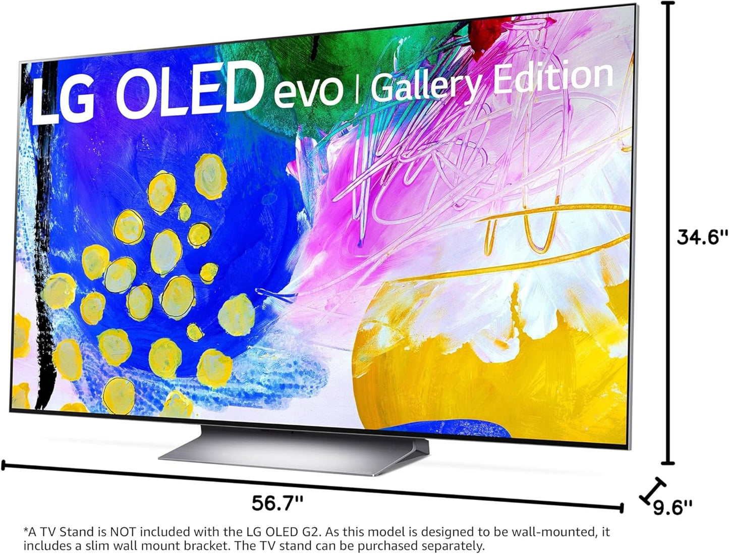 LG OLED65G2 65-Inch G2 Series OLED evo Gallery Edition TV