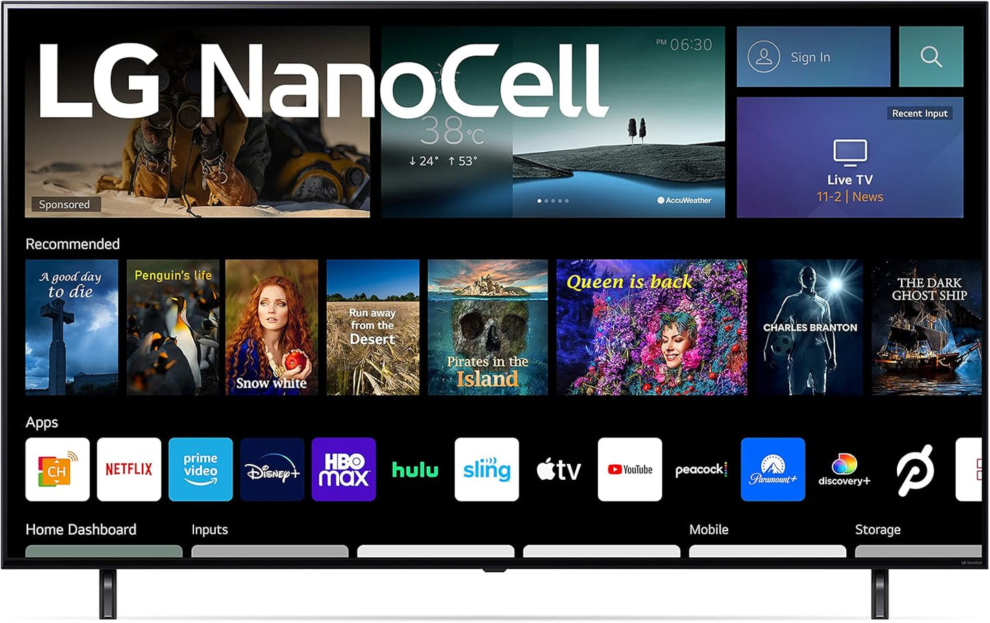 LG 86NANO75UQA 86-Inch NanoCell 4K Smart TV