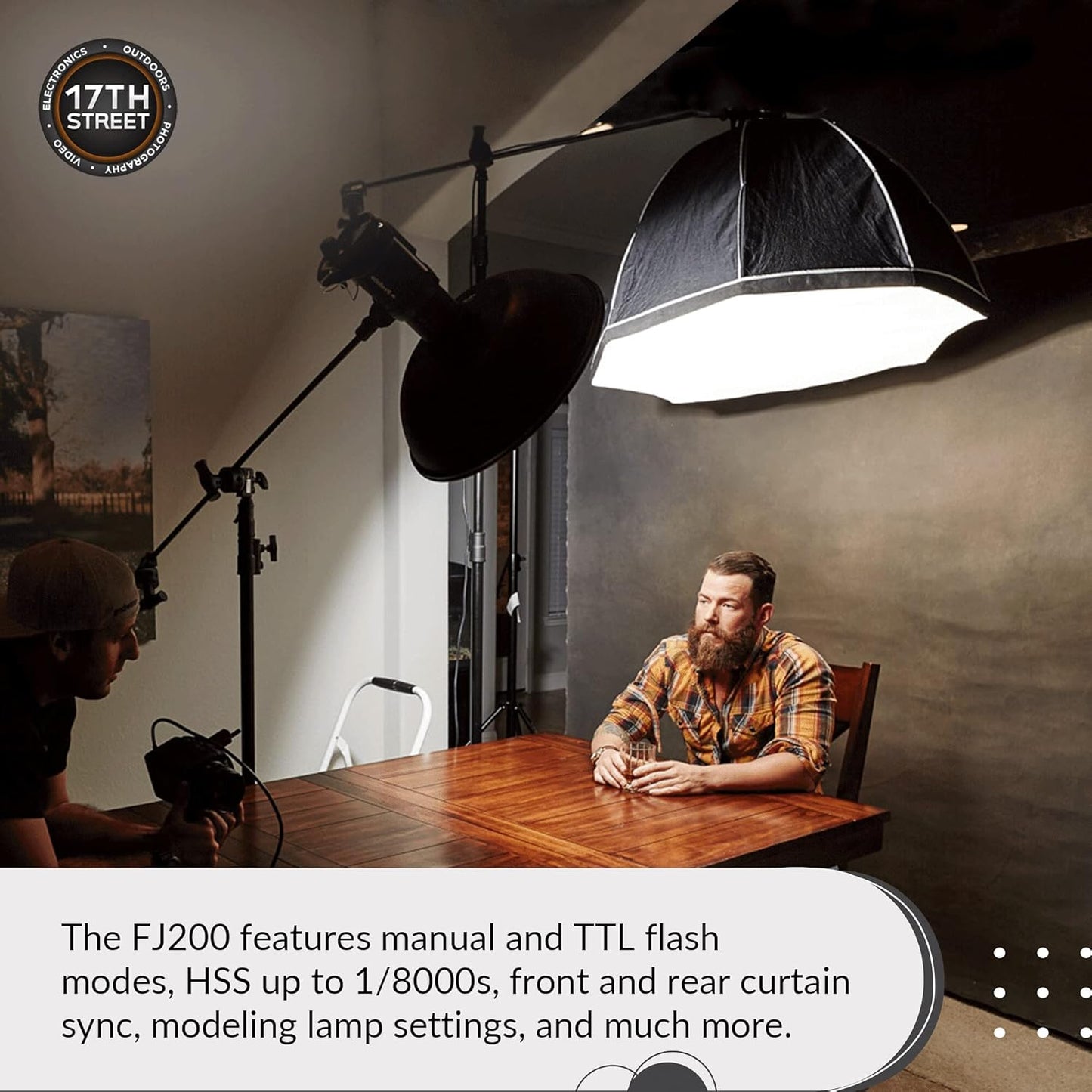 Westcott FJ200 200W Strobe Kit with Arm & SD Card