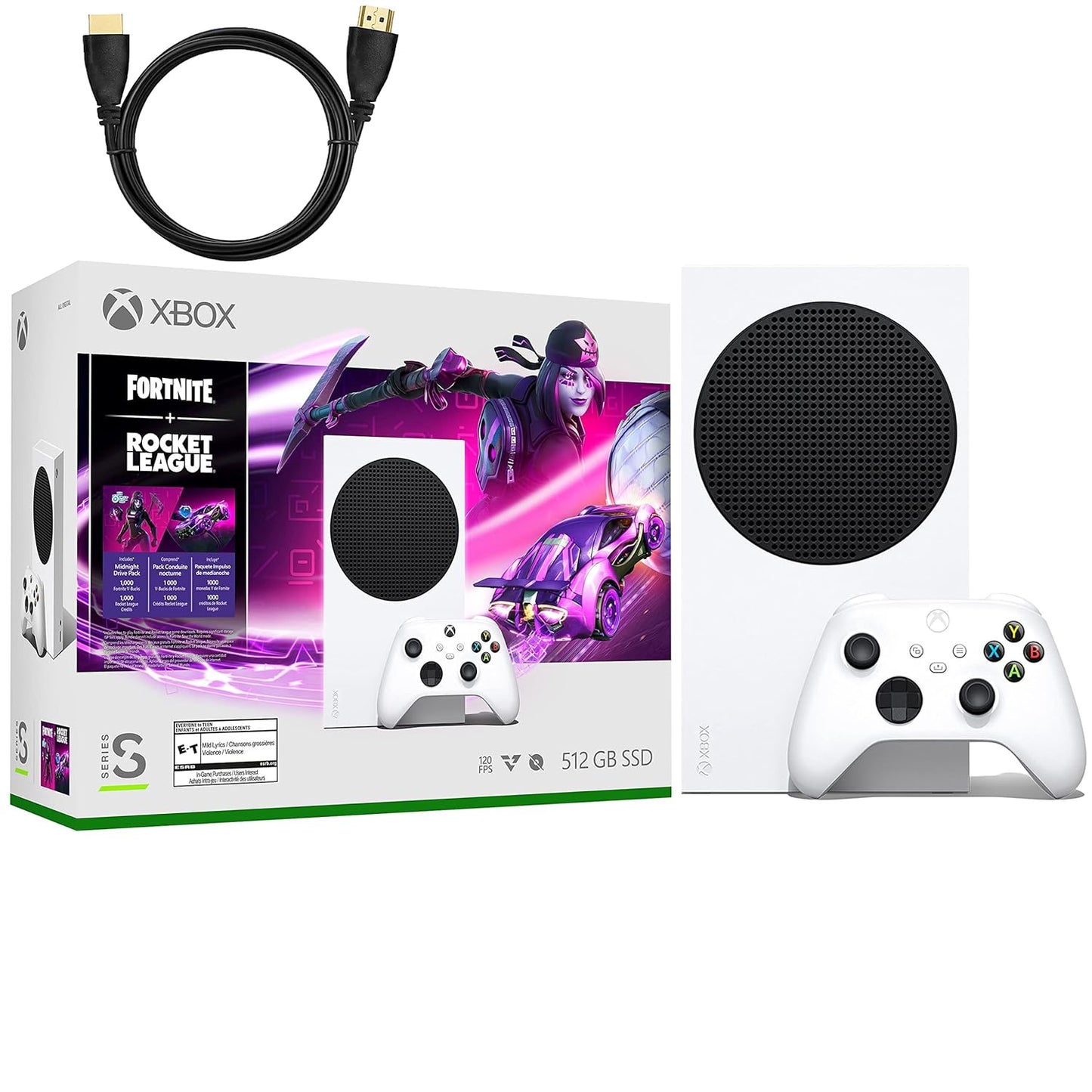 Microsoft Xbox Series S Fortnite/Rocket League Bundle Renewed