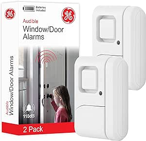 GE 45115 Personal Security Window and Door Alarm 2 Pack