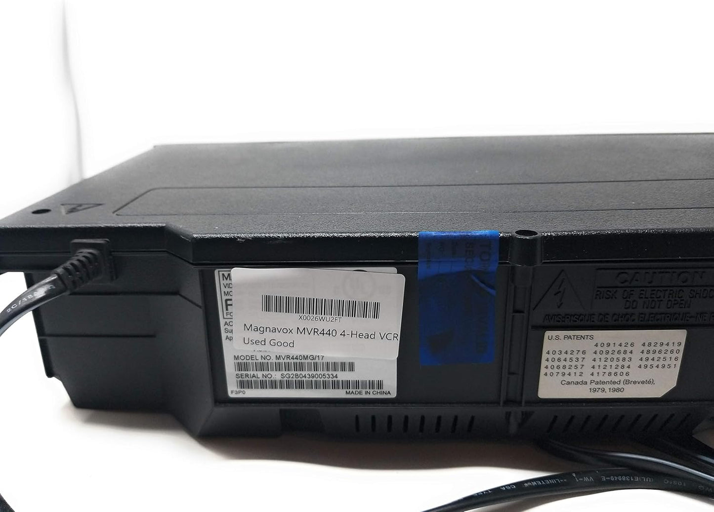 Magnavox MVR440MG 4-Head VCR Player (Remote Included)