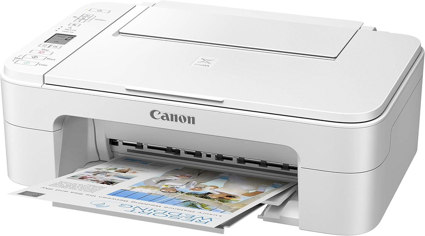 Canon 3771C022 Pixma TS3320 White Wireless Printer Alexa