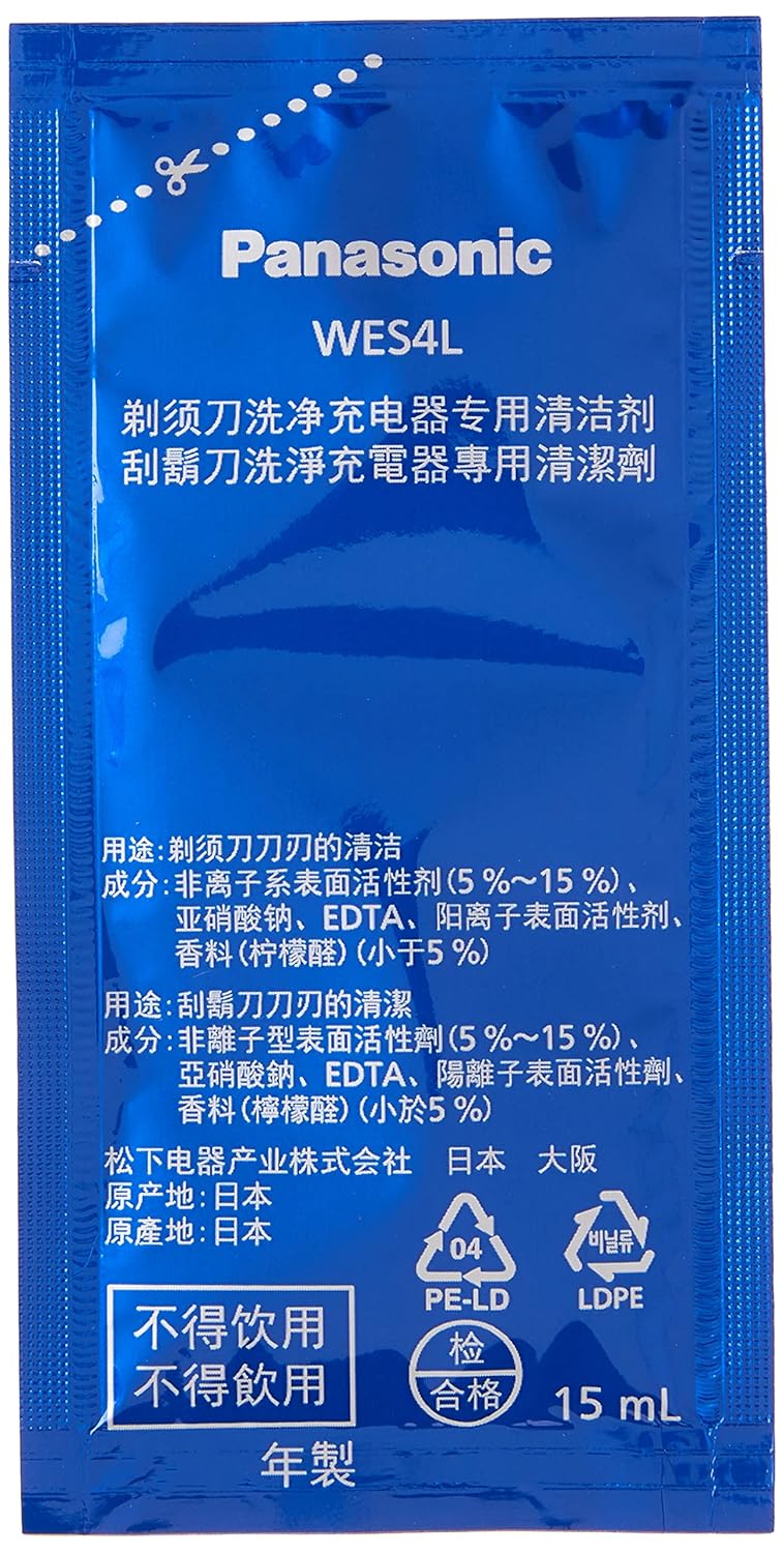Panasonic WES4L03 Shaver Cleaning Solution Refill 3-Pack