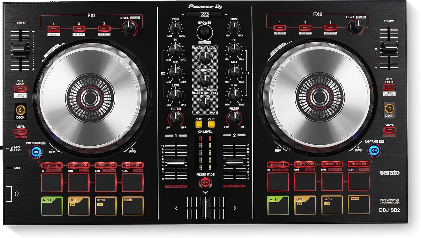 Pioneer DJ DDJ-SB2 2-Channel Serato DJ Controller