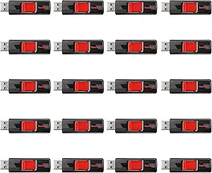 SanDisk SDCZ36-064G-B20CT 64GB Cruzer USB 2.0 Flash Drive (20-Pack)