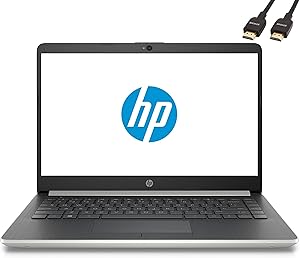 HP 14-df 14" FHD Pentium Silver Laptop + HDMI Cable