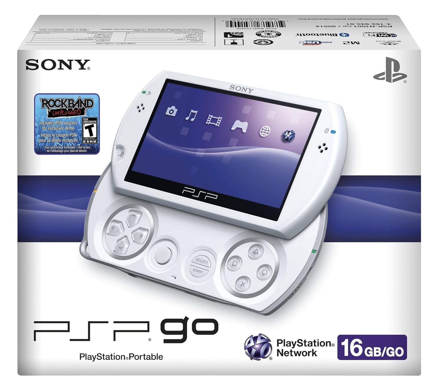 Sony PSPgo Pearl White (Renewed) Handheld Console