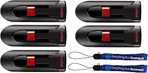 SanDisk SDCZ60-128G-B35 Cruzer Glide 128GB USB 2.0 Flash Drive 5-Pack