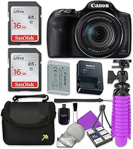 Canon PowerShot SX540 HS Digital Camera Bundle Renewed