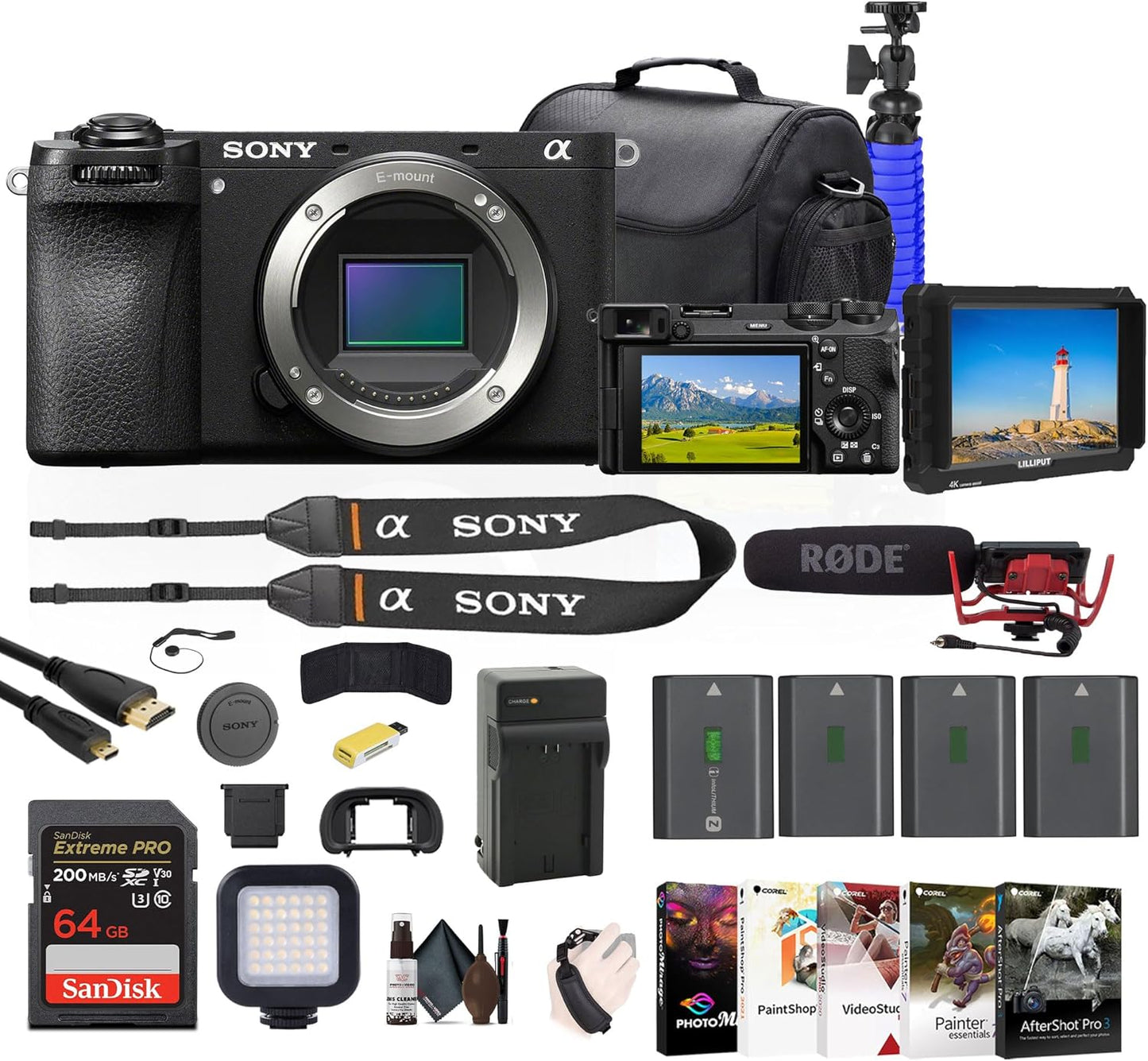 Sony ILCE-6700 a6700 Mirrorless Camera Body Bundle