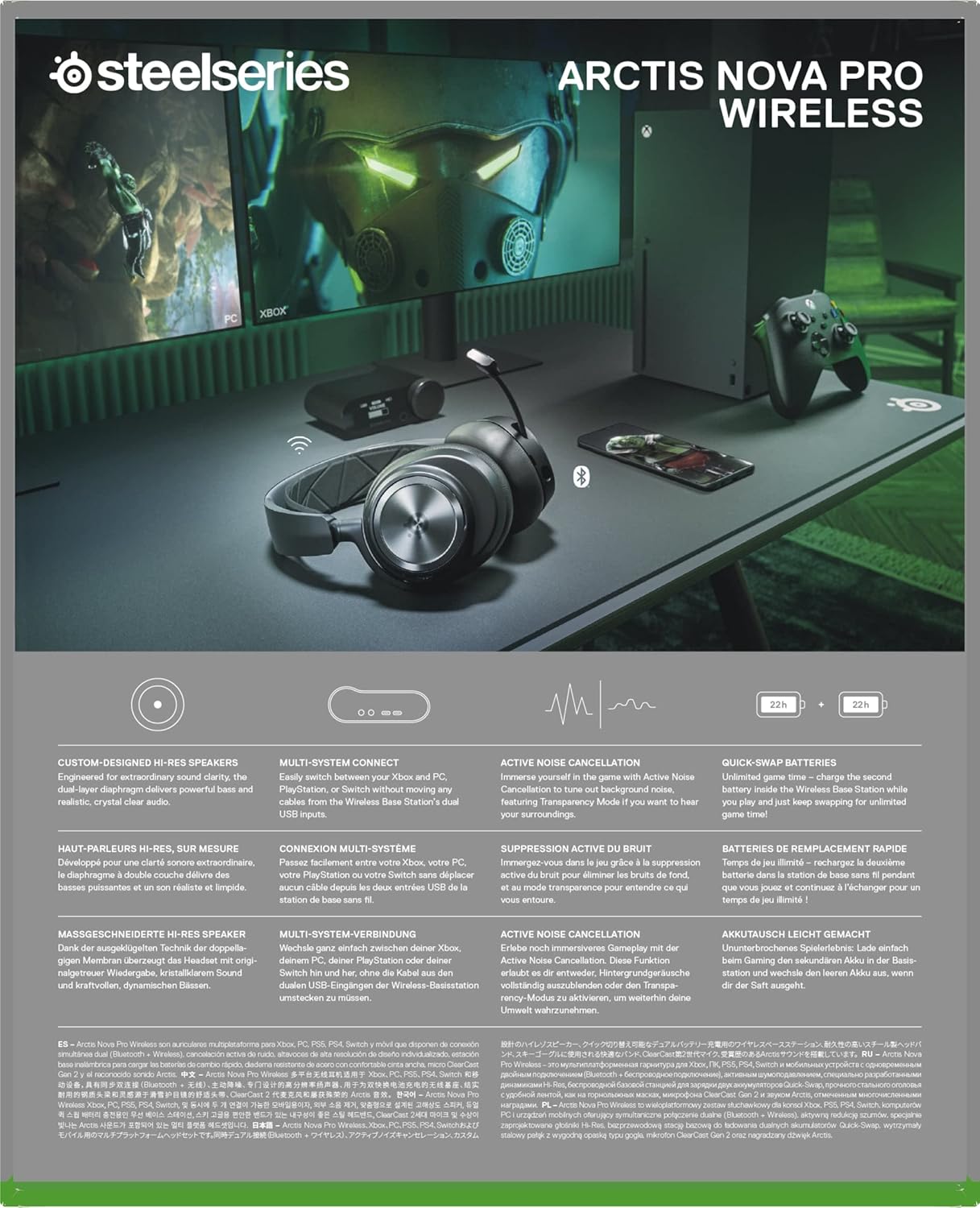 SteelSeries 61521 Arctis Nova Pro Wireless Xbox Headset