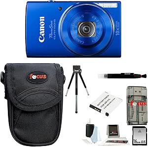 Canon PowerShot ELPH 150 IS Digital Camera Blue Bundle