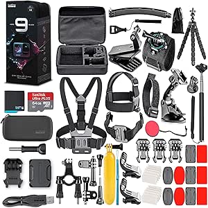 GoPro HERO9 Black 5K Waterproof Action Camera Kit