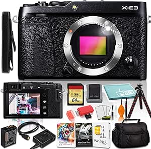 Fujifilm 16558530 X-E3 Mirrorless Camera Body Bundle