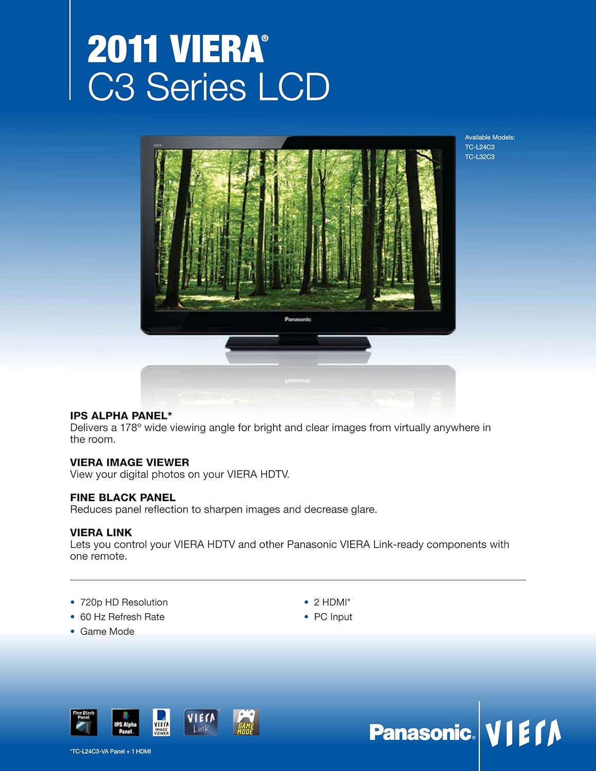 Panasonic TC-L32C3 32-Inch 720p LCD HDTV VIERA