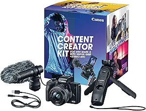Canon 4728C052 EOS M50 Mark II Content Creator 4K Camera Kit