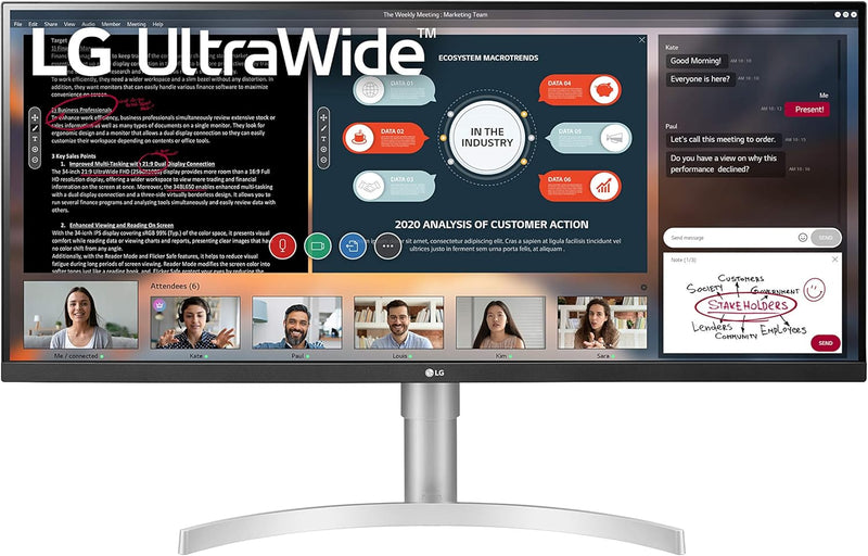 LG 34WN650-W 34-Inch UltraWide FHD IPS Monitor — main product image