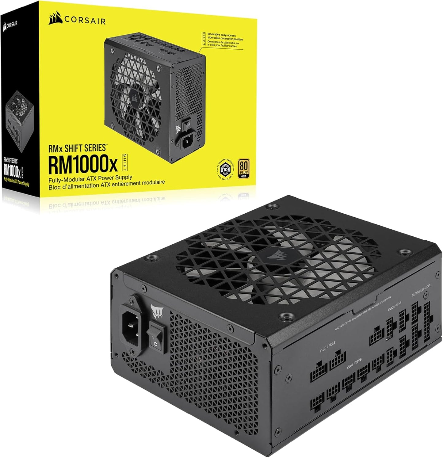 Corsair CP-9020253-NA RM1000x SHIFT 80+ Gold Modular PSU