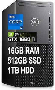 Dell XPS 8940 i7 Gaming Tower: 16GB RAM, 512GB SSD, GTX 1660 Ti (Renewed)