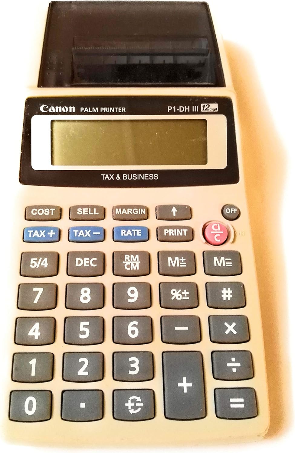 Canon P1-DH-III Palm Size Printing Calculator