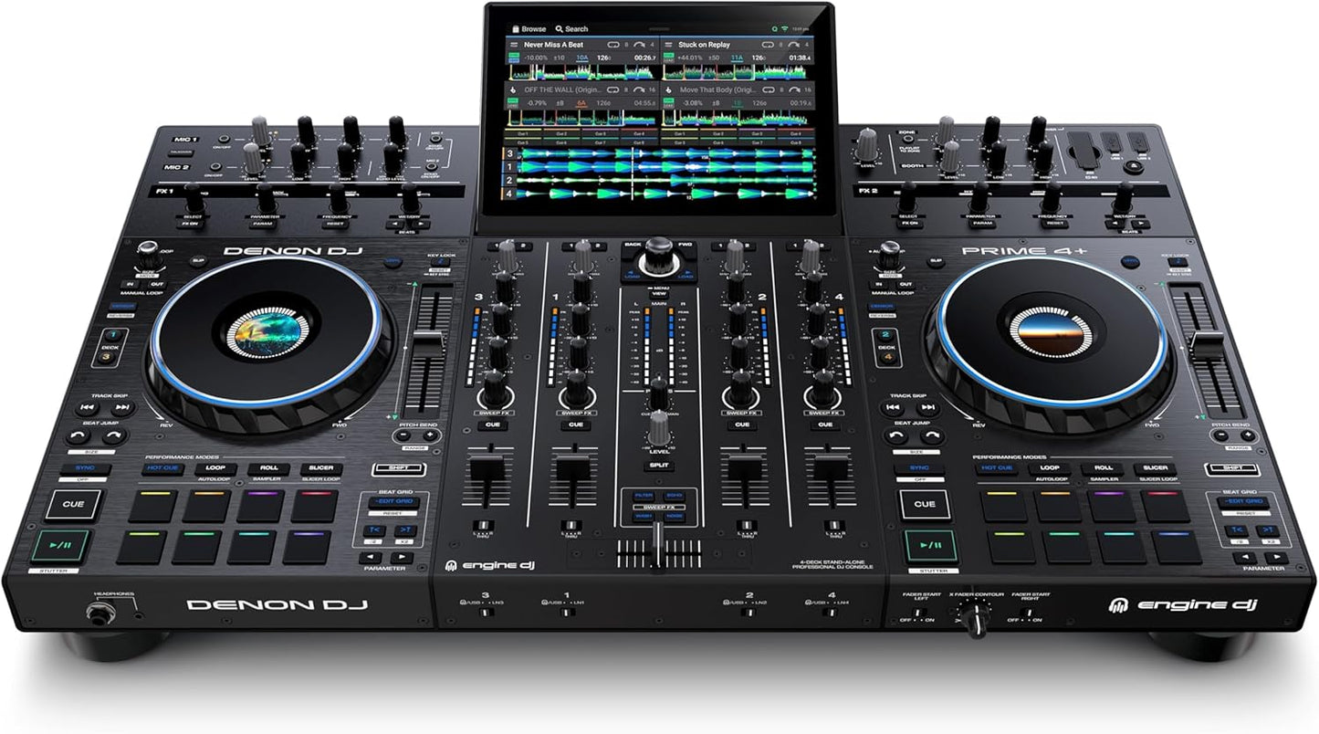 Denon DJ PRIME4+ 4-Deck Stem DJ Controller