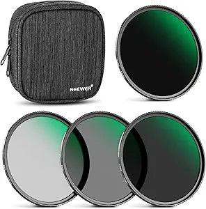 Neewer 62mm ND Filter Kit ND4 to ND1000