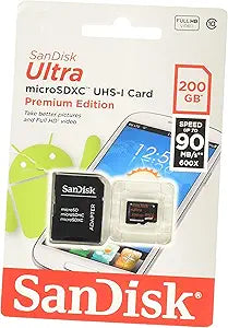 SanDisk Ultra 200GB MicroSD Card SDSDQUAN-200G-G4A — main product image
